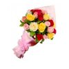 18 Mixed Roses in a bouquet. These roses are imported from Thailand. Any 3 different colors of roses will be delivered. Color may vary. The look of the actual bouquet may slightly differ from the image displayed in website.