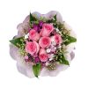 6 Thai Pink Roses in a bouquet. These roses are imported from Thailand. The look of the actual bouquet may slightly differ from the image displayed in website.